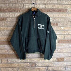 Champion Forest Green Quarter-Zip Pullover